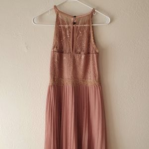 Beige elegant part dress